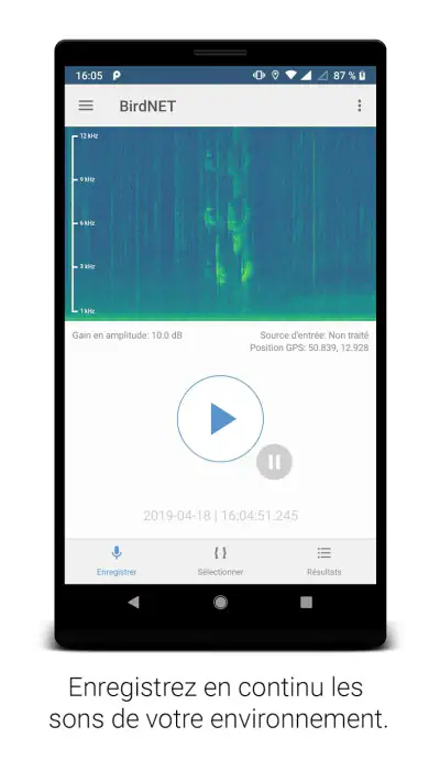 BirdNET screenshot 1