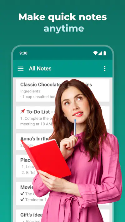 Bloc-notes - notes simples screenshot 1
