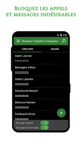 Bloqueur appels et SMS screenshot 1