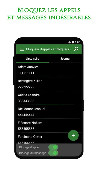Bloqueur appels et SMS screenshot 1