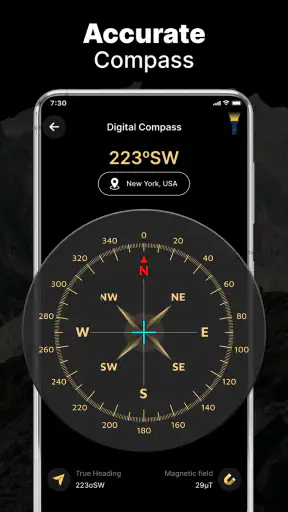 Boussole - Compass GPS screenshot 1