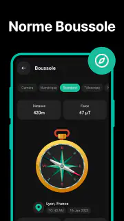 Boussole : Digital Compass App screenshot 2