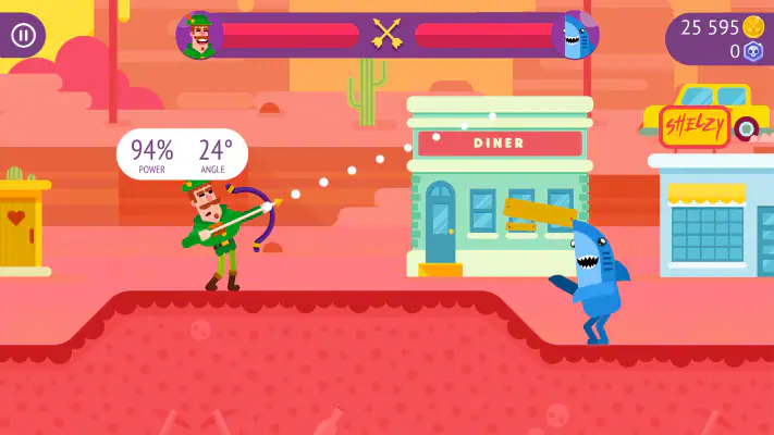 Bowmasters: jeux d'action screenshot 1