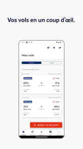 Brussels Airlines screenshot