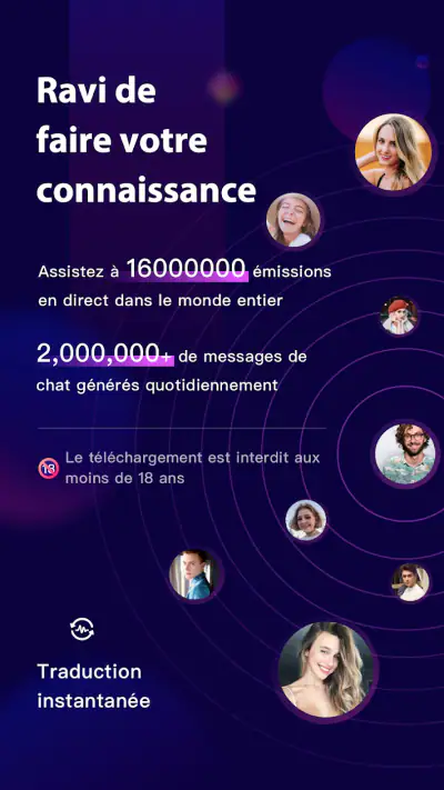 BuzzCast- Chat vidéo en direct screenshot 1