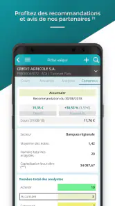 CA Bourse screenshot