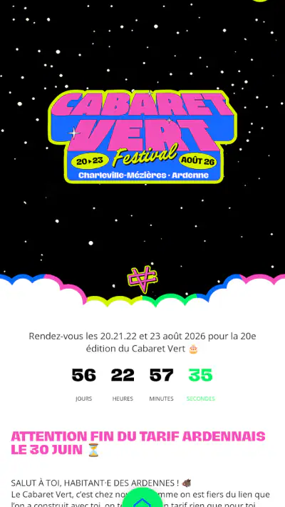 Cabaret Vert 2026 screenshot 1