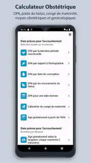 Calculateur Obstétrique screenshot 8