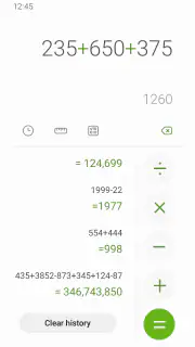 Calculatrice de Samsung screenshot 2
