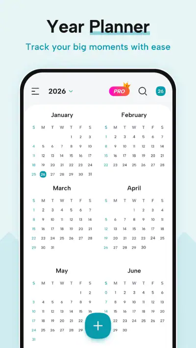 Calendar 2026 screenshot 1