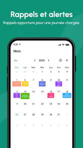 Calendrier 2025 screenshot