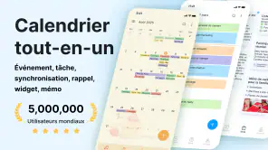 Calendrier Agenda, Planner App screenshot 1