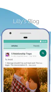 Calendrier des règles Lilly screenshot