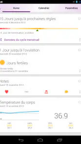 Calendrier des règles Lilly screenshot