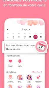 Calendrier des règles – Suivi screenshot
