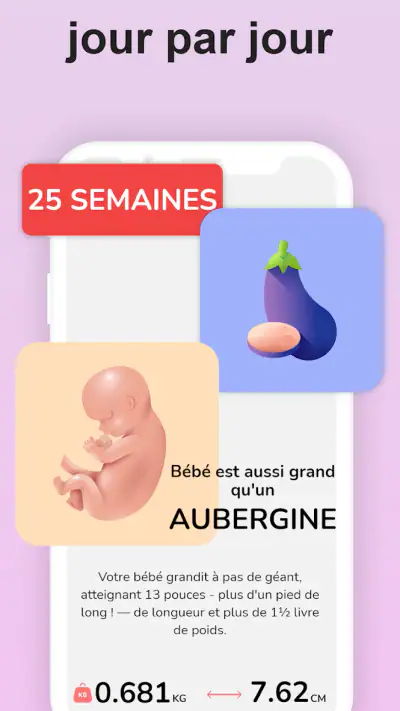 Calendrier Grossesse Suivi screenshot 1