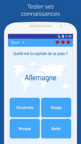 Capitales des pays: Quiz monde screenshot