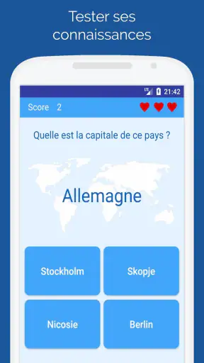 Capitales des pays: Quiz monde screenshot 1