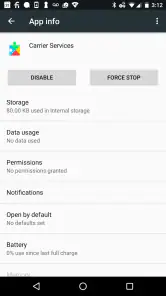 Carrier Services screenshot