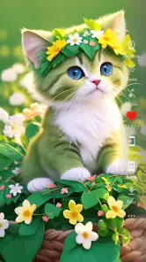 Chat mignon Fond d'écran HD screenshot