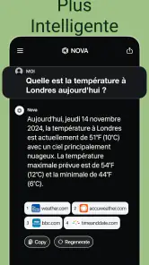 Chatbot IA français - Nova screenshot