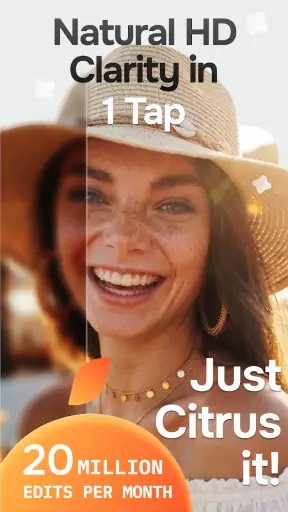 Citrus 1 Tap Photo Enhancer AI screenshot 1