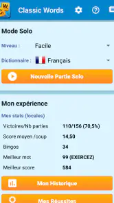 Classic Words en français screenshot