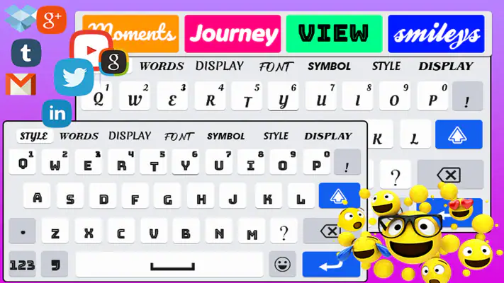 Clavier avec de polices screenshot 1