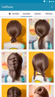 Coiffures pour cheveux courts screenshot 1