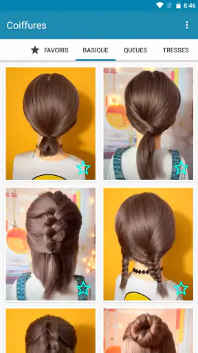Coiffures pour cheveux courts screenshot 1