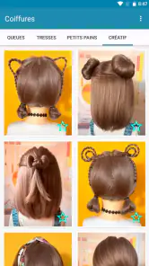 Coiffures pour cheveux courts screenshot