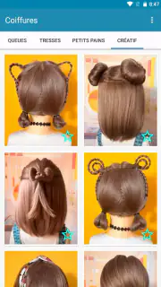 Coiffures pour cheveux courts screenshot 8
