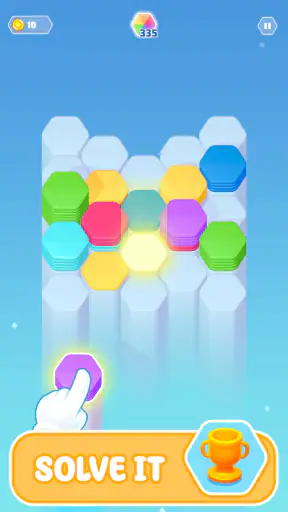 Color Slide Puzzle: Trier Hexa screenshot 1