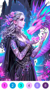 Coloriage fantaisie par numéro screenshot