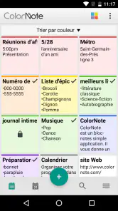 ColorNote Bloc-notes notes screenshot