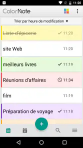 ColorNote Bloc-notes notes screenshot