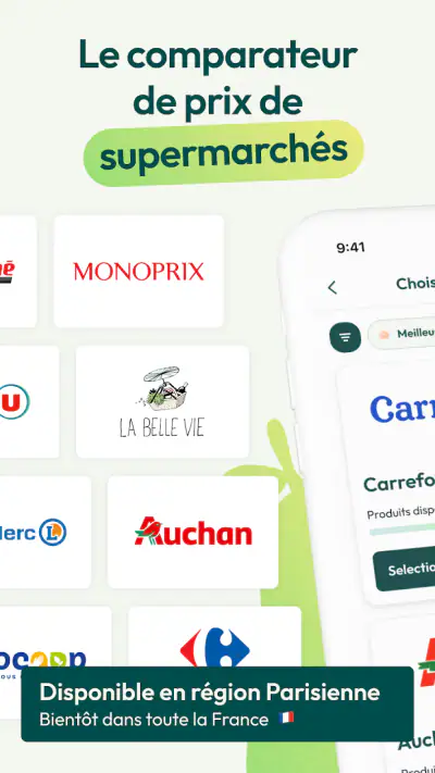 Comparateur prix supermarchés screenshot 1