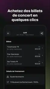 Concerts Songkick screenshot