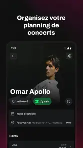 Concerts Songkick screenshot