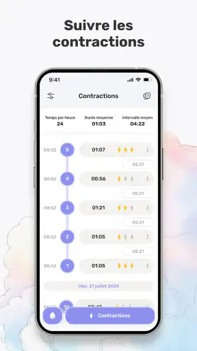 Contractions de grossesse screenshot 1