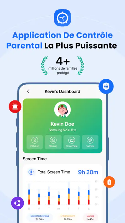 Contrôle Parental FamilyTime screenshot 1