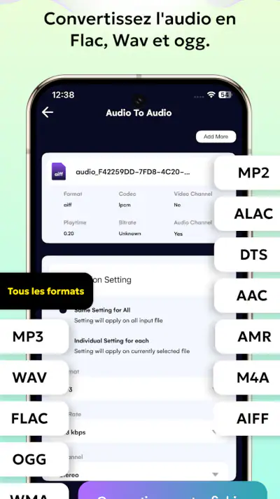 Convertisseur MP3-Audio Editor screenshot 1