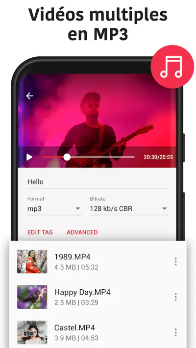 Convertisseur MP3 - MP4 to MP3 screenshot 1