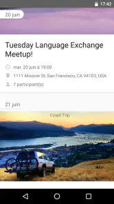 Couchsurfing Travel App screenshot