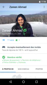 Couchsurfing Travel App screenshot
