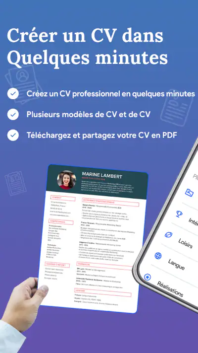 Créer un CV - Curriculum Vitae screenshot 1