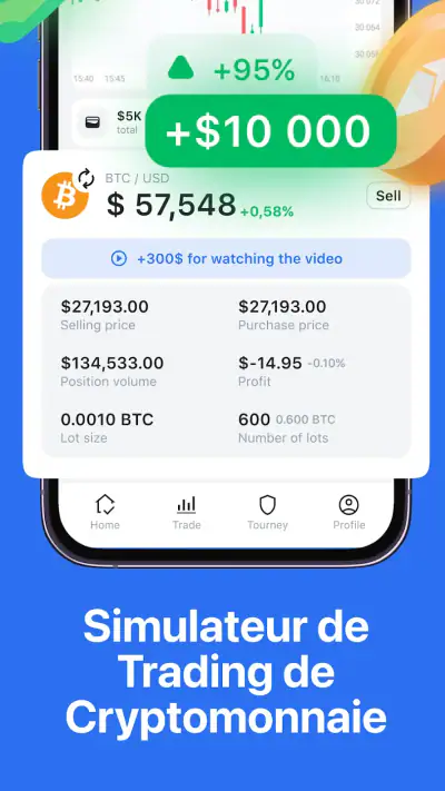 Cryptoguru: Trading Simulateur screenshot 1
