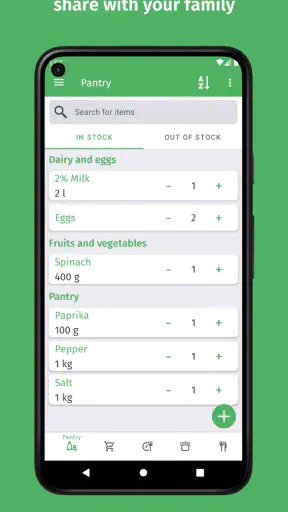 Cuisine: Inventaire & recettes screenshot 1