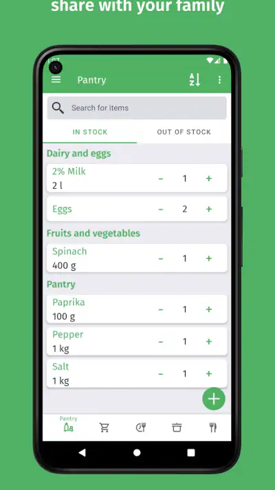 Cuisine: Inventaire & recettes screenshot 1
