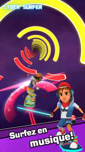 Cyber Surfer Aventure musicale screenshot